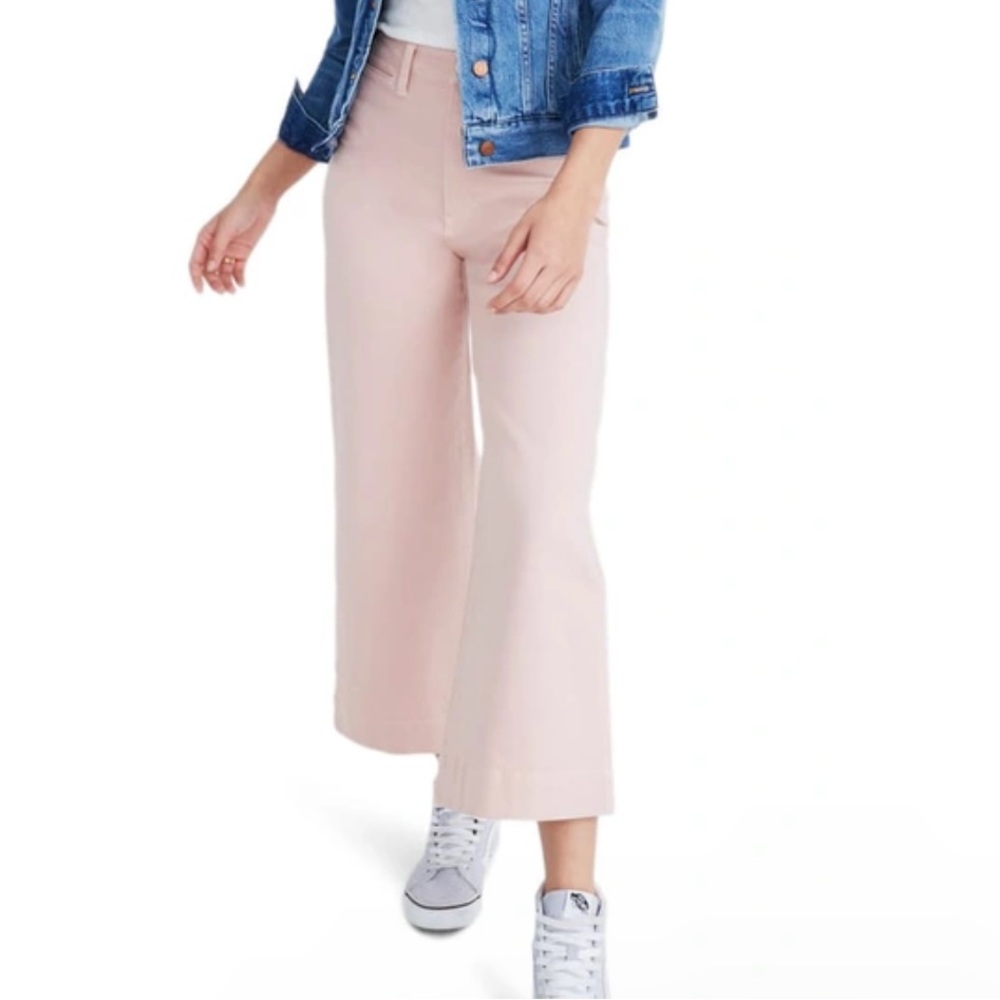 madewell high waist emmett wide leg crop pant 27 4